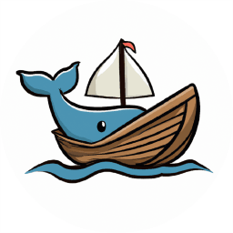 whale in boat logo